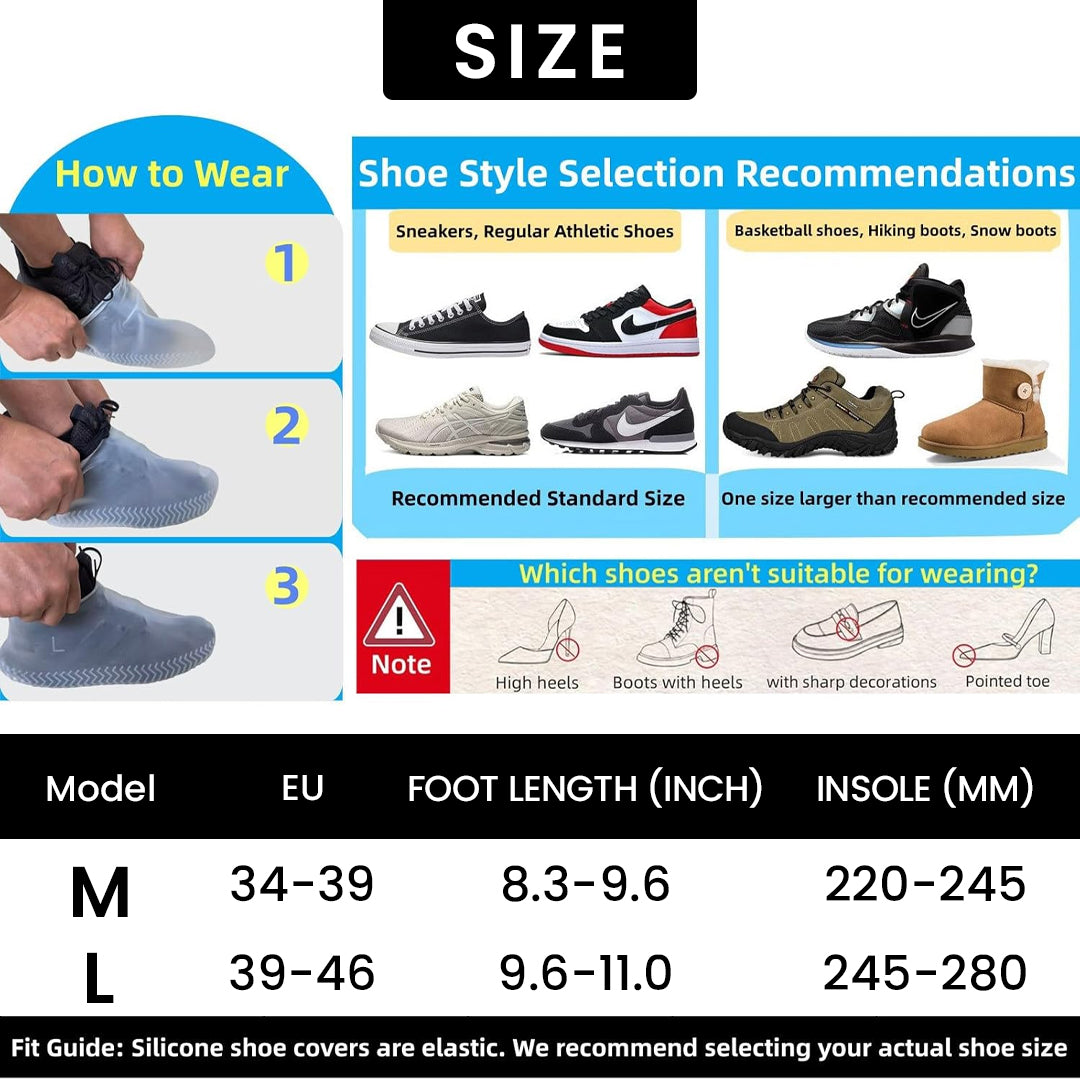 Waterproof Shoe Covers 5 Pairs