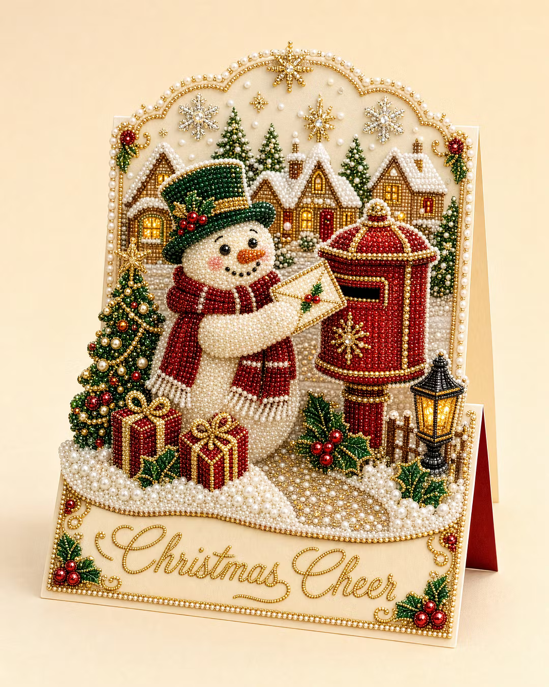 3D Christmas Greeting Card Set – 6 Pack