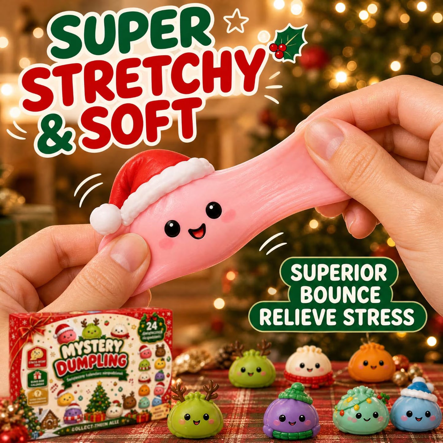 24-Day Mystery Dumpling Squishy Advent Calendar