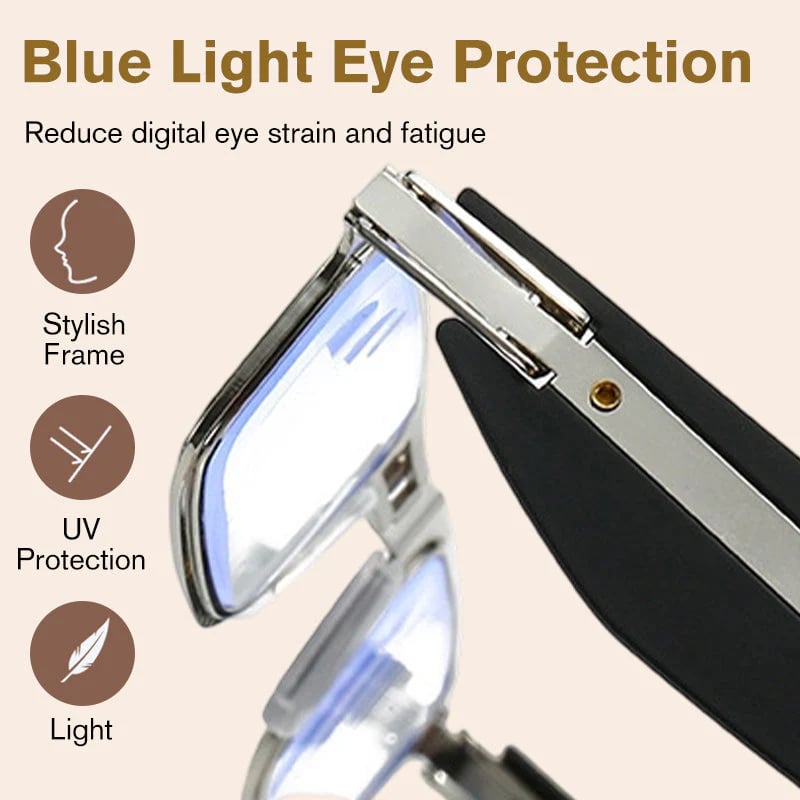 Foldable Anti-Blue Light Reading Glasses with Case-🔥Buy 1 Get 1 Free🔥
