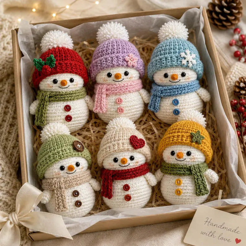 DIY Crochet Snowman Amigurumi Kit
