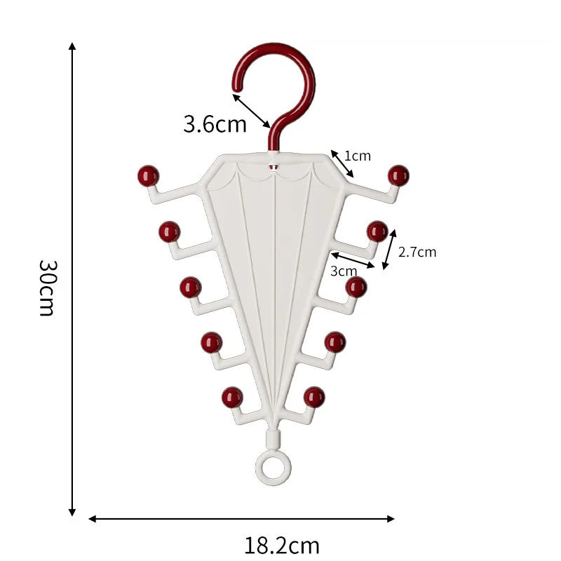 Multi-Functional V-Shaped Double Sided Hanger Storage Rack