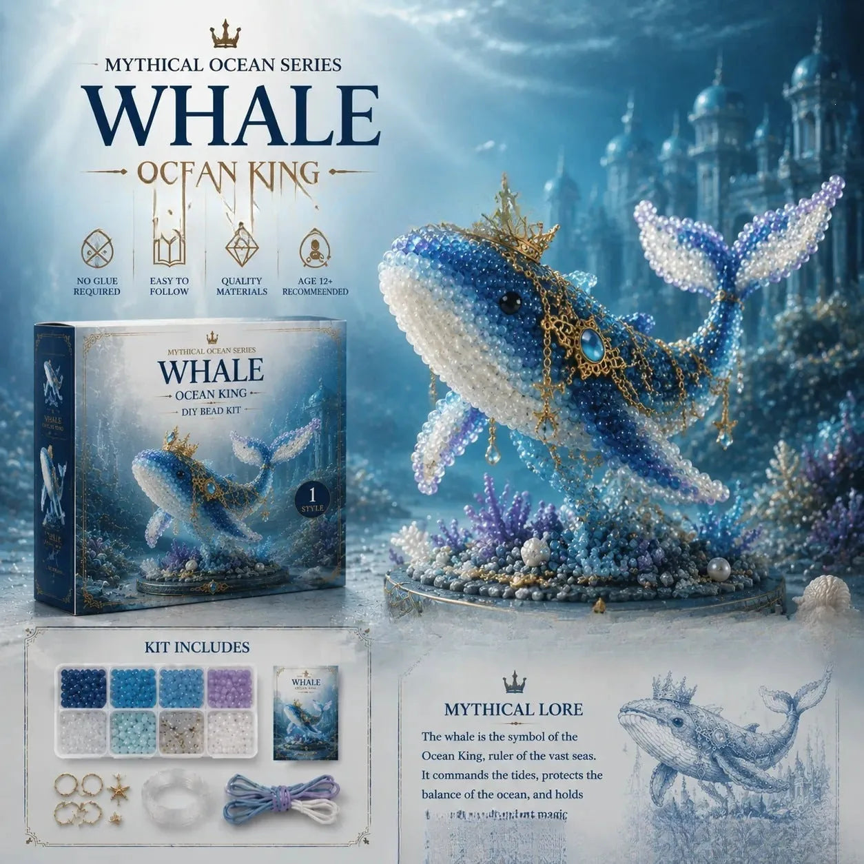 🌊Mythical Ocean DIY Beads Jewelry Making Kit