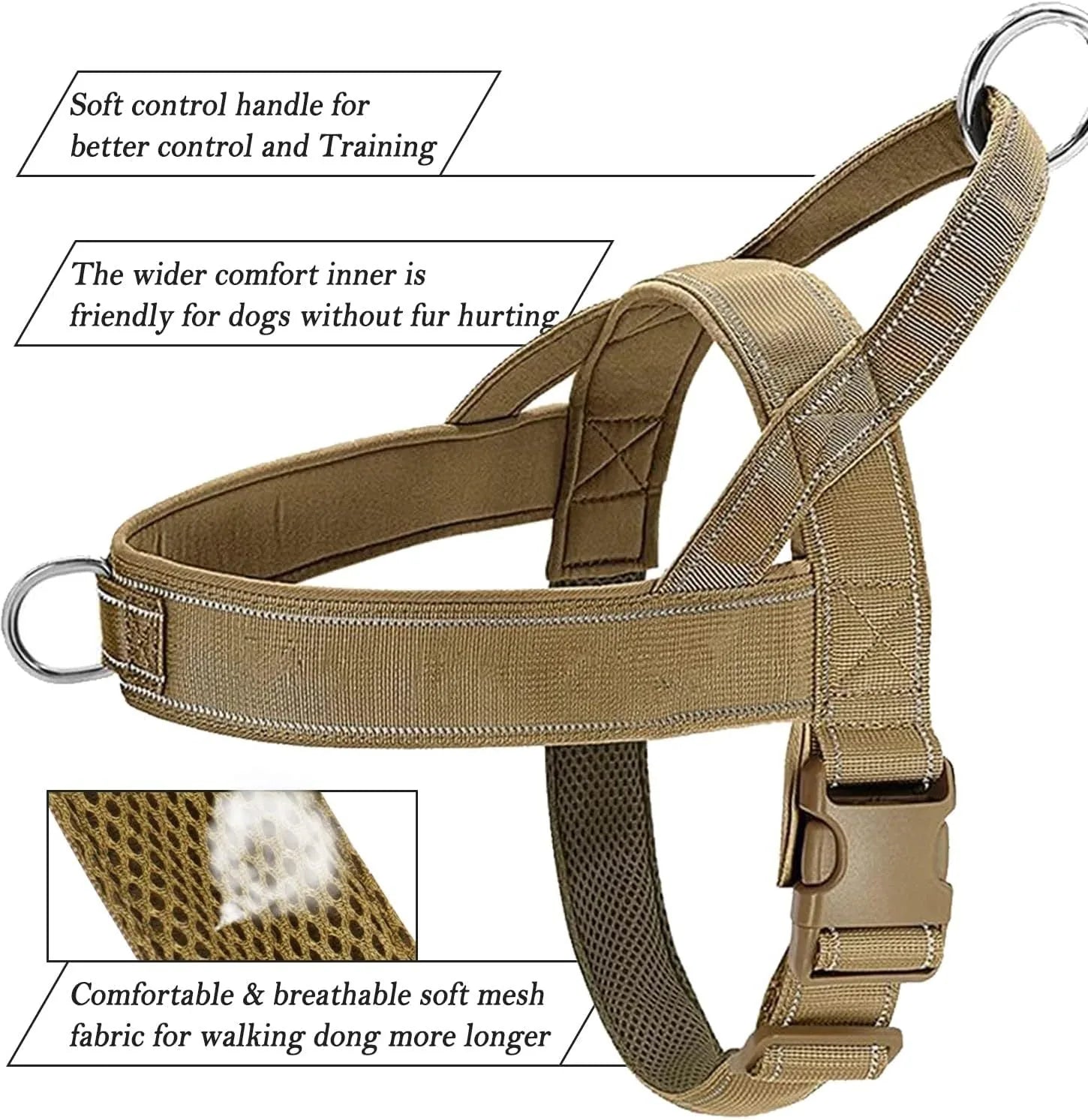 Chest Harness & Leash Set for Large Dogs