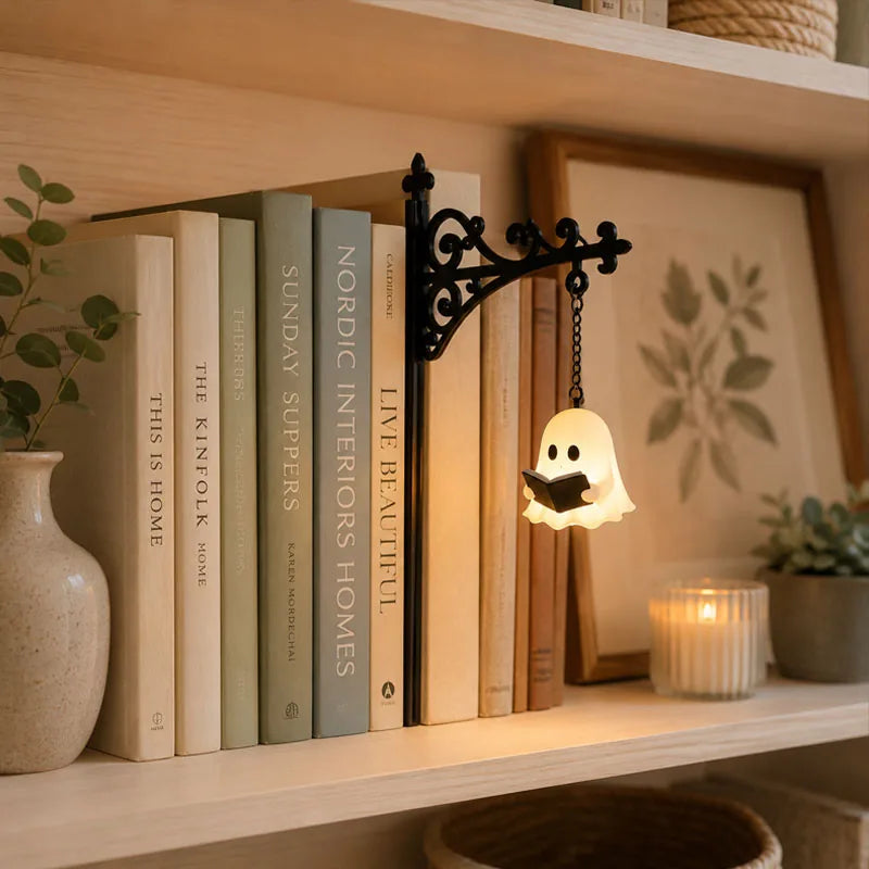Bookshelf Lantern Light