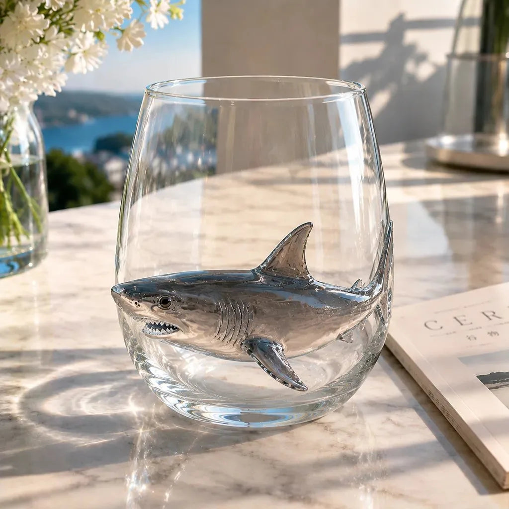🎁 The Perfect Beach House Gift🌊3D Ocean Animal Artisan Glassware Collection