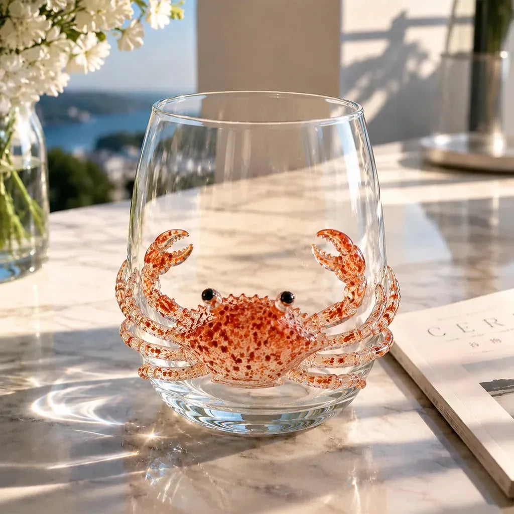 🎁 The Perfect Beach House Gift🌊3D Ocean Animal Artisan Glassware Collection
