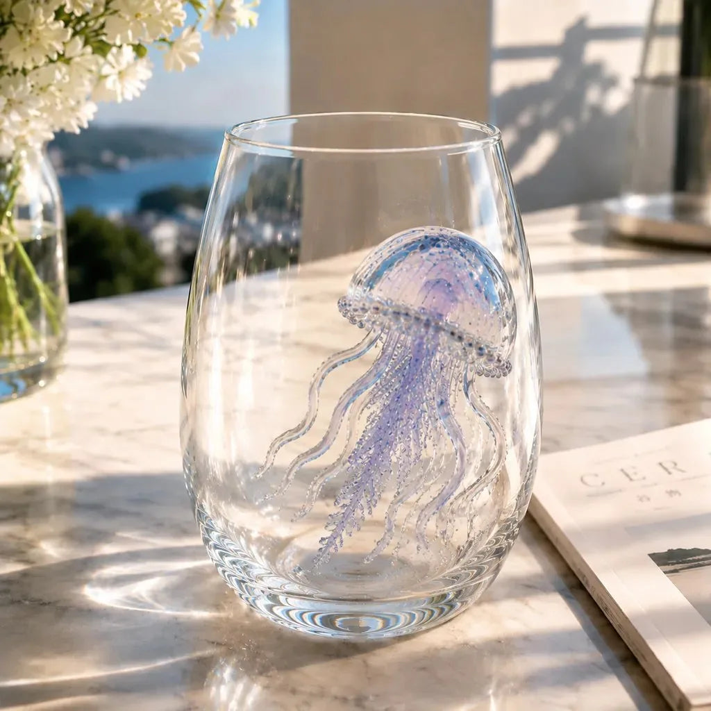 🎁 The Perfect Beach House Gift🌊3D Ocean Animal Artisan Glassware Collection