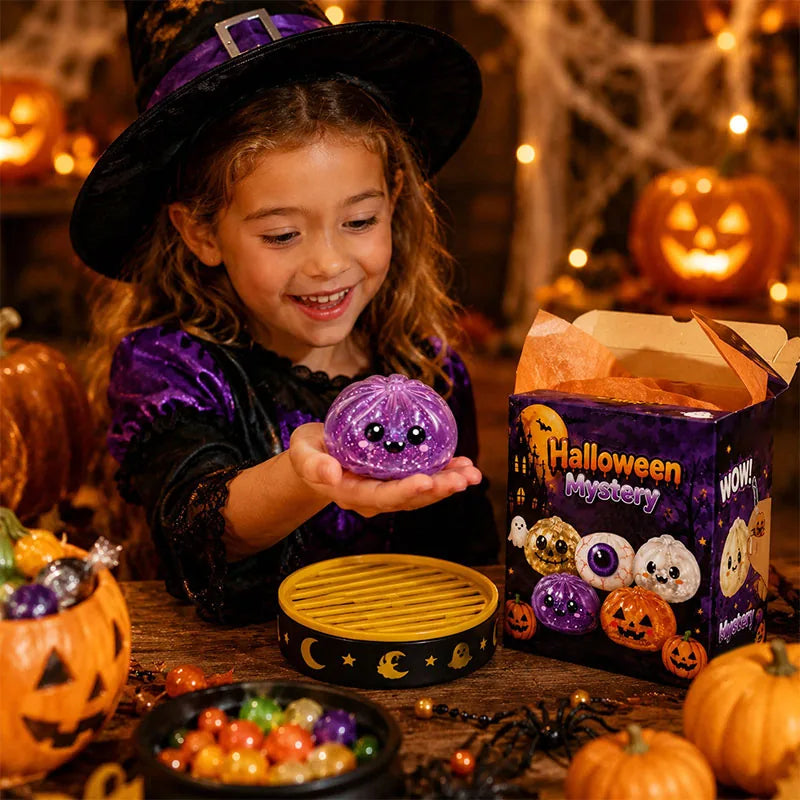 🎃 Halloween Dumpling Squeeze Squishy Toy Blind Boxes