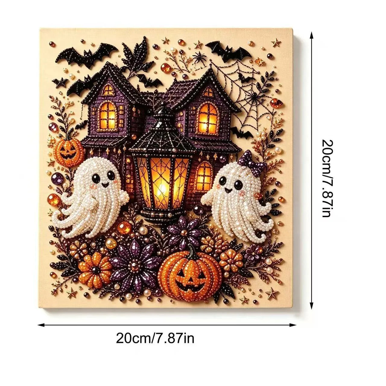 👻✨ Halloween Pearl Art DIY Kit – Turn Tiny Pearls into Spooky-Cute Magic