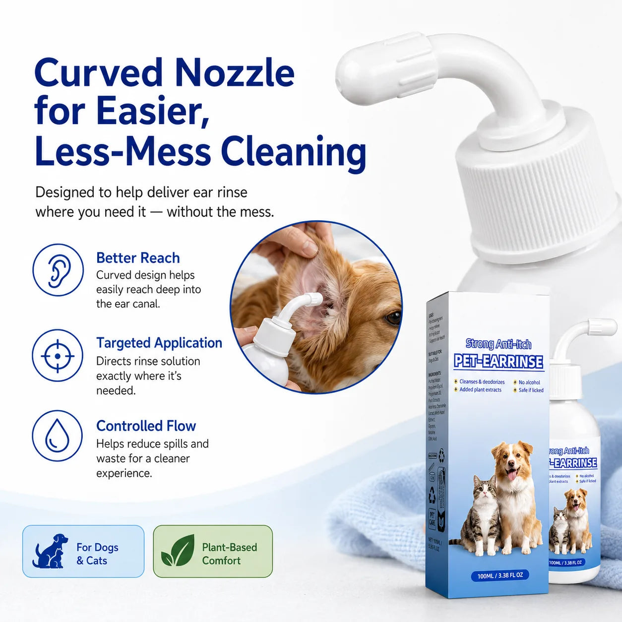 Gentle Pet Ear Cleansing Solution – 2 Pack - image 6