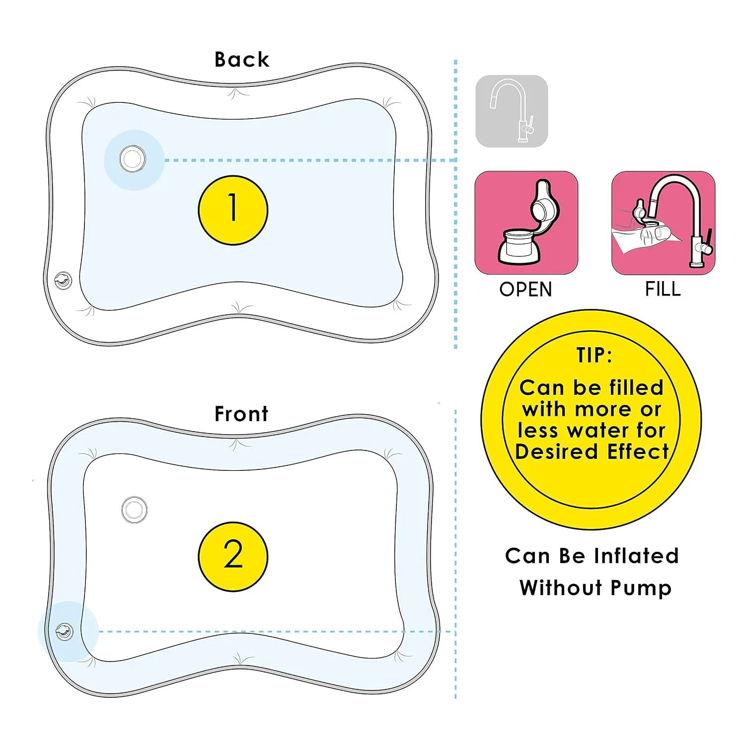 Inflatable Ocean Water Sensory Play Mat