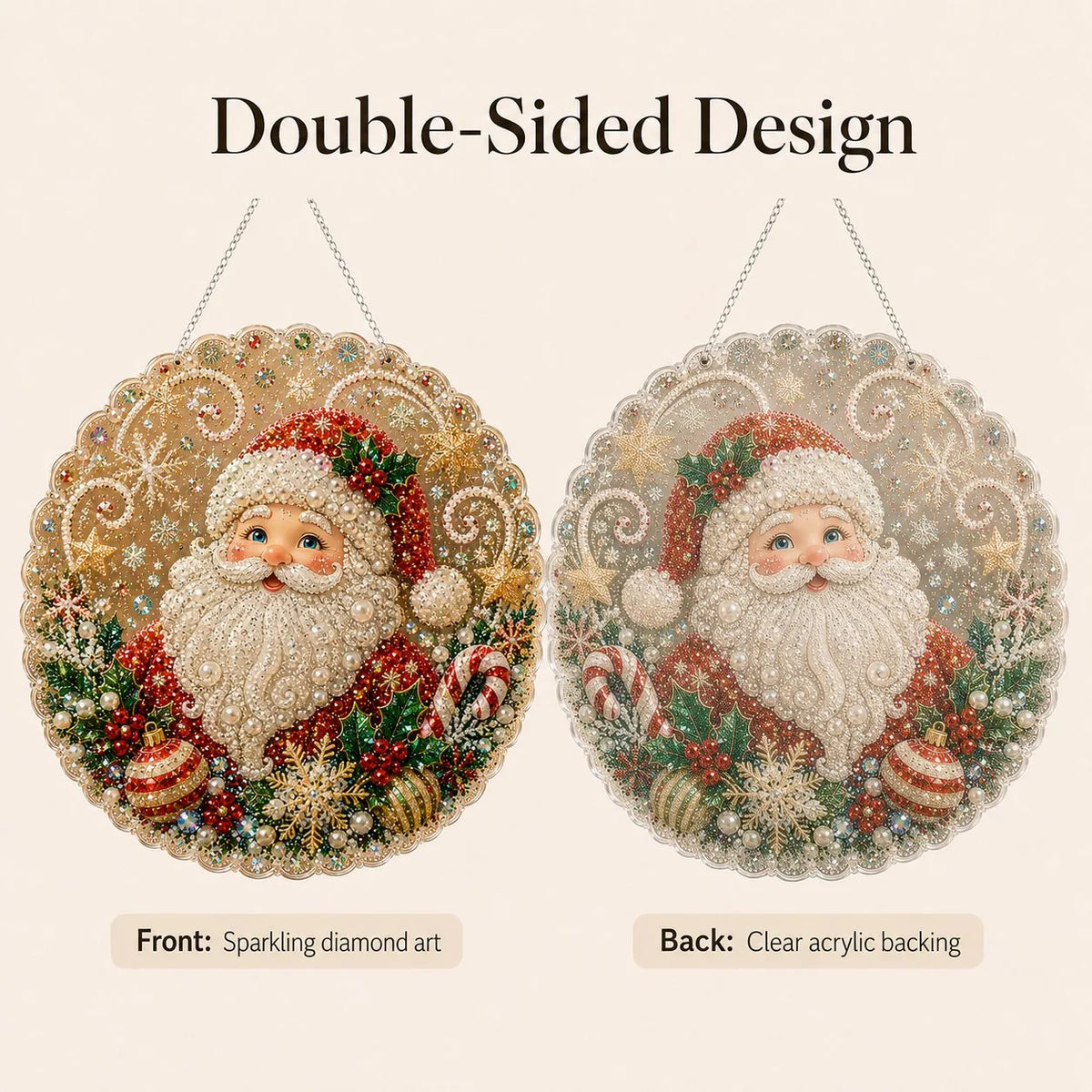 Christmas Pearl Diamond Art Hanging Ornament Kit - image 5