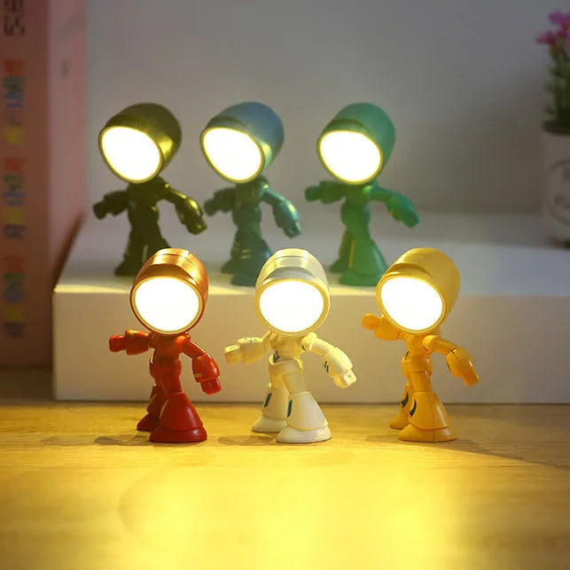 Magnetic Robot Mini Night Lights – 2 Pack