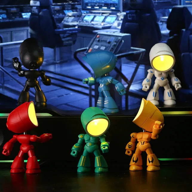 Magnetic Robot Mini Night Lights – 2 Pack