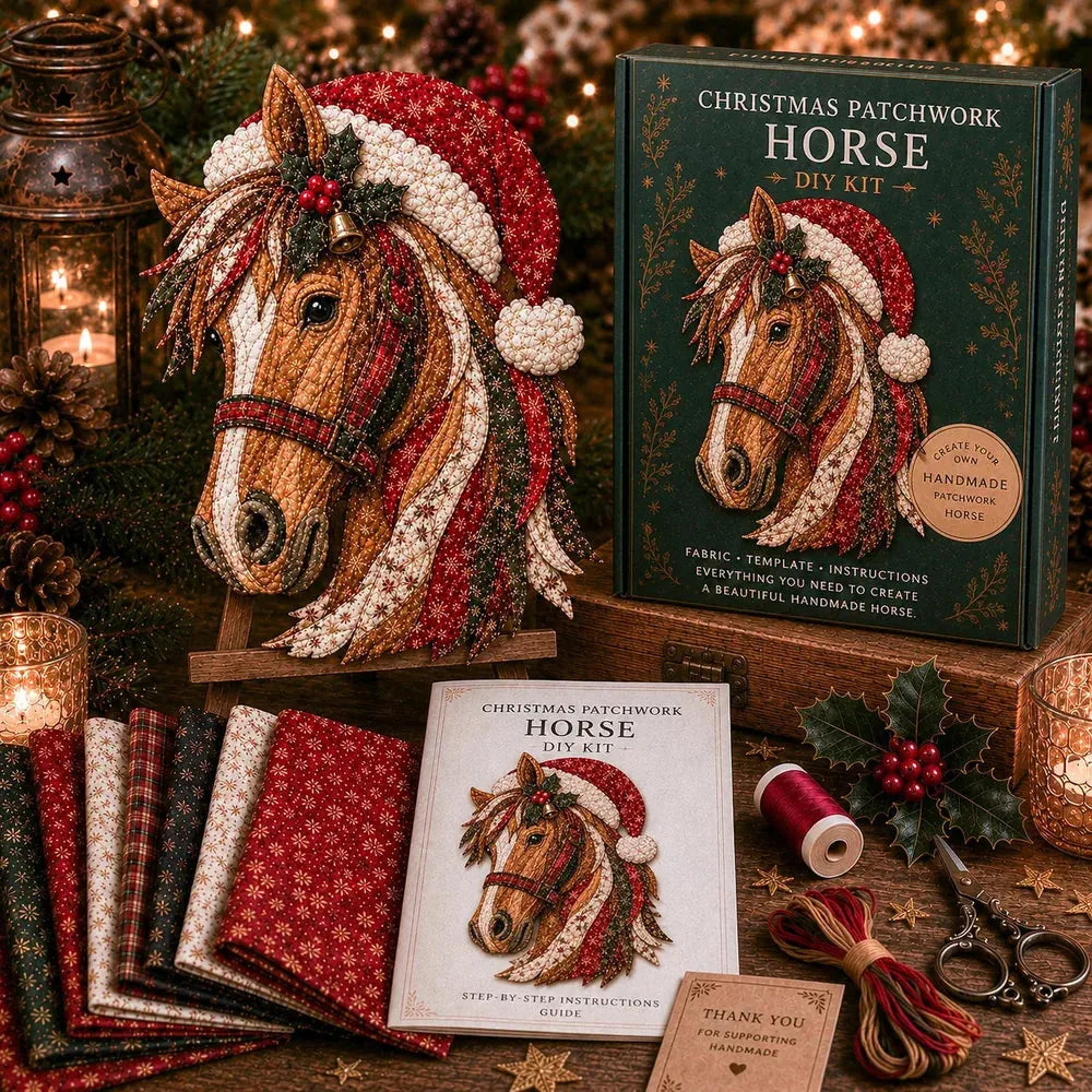 Christmas Patchwork Fabric Ornament Kit