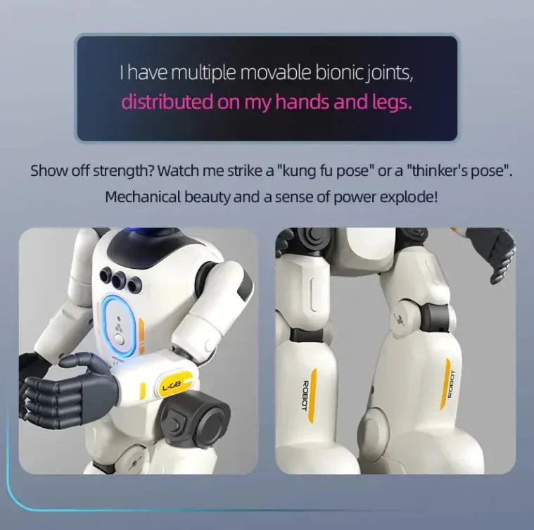 Next-Gen Humanoid AI Robot | Full-Body Flexible Joints & Smart Interactive Control