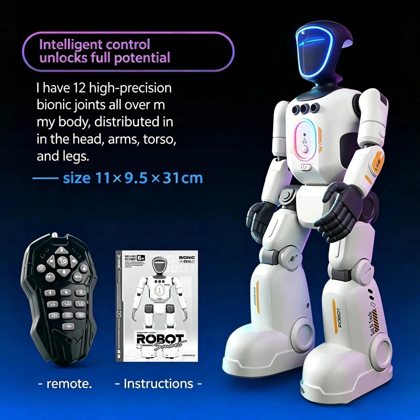 Next-Gen Humanoid AI Robot | Full-Body Flexible Joints & Smart Interactive Control