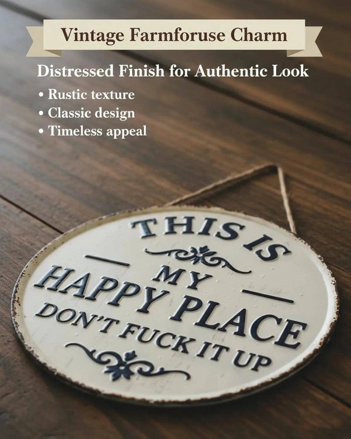 Funny Garden Metal Sign