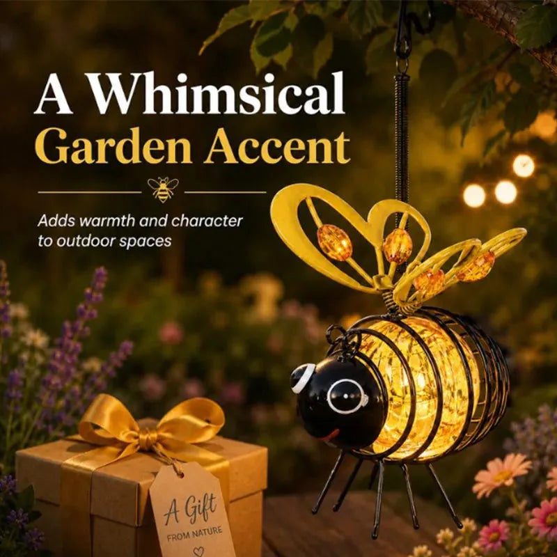 Solar Hanging Bee Garden Lights – 2 Pack - image 6