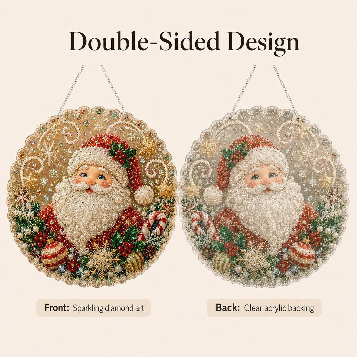 Christmas Pearl Diamond Art Hanging Ornament Kit - image 5