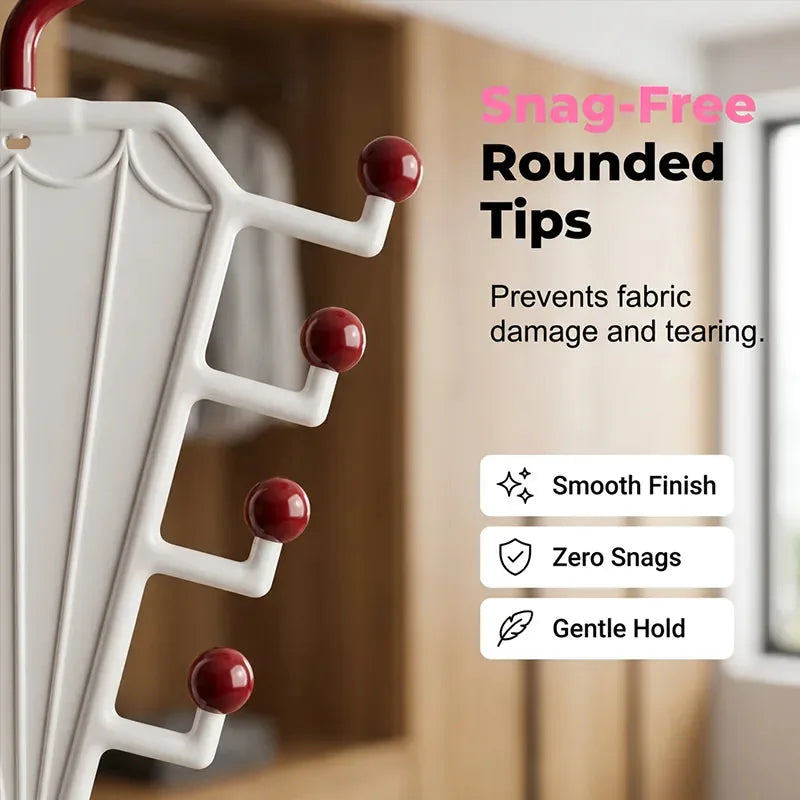 Multi-Functional V-Shaped Double Sided Hanger Storage Rack