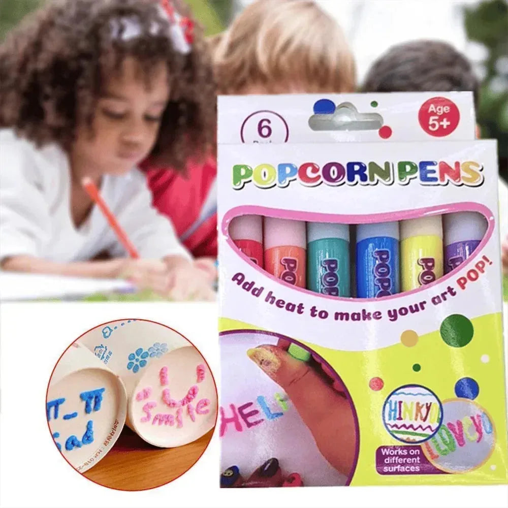Magic Puffy Popcorn Drawing Pens – 12 Pack – product image 2