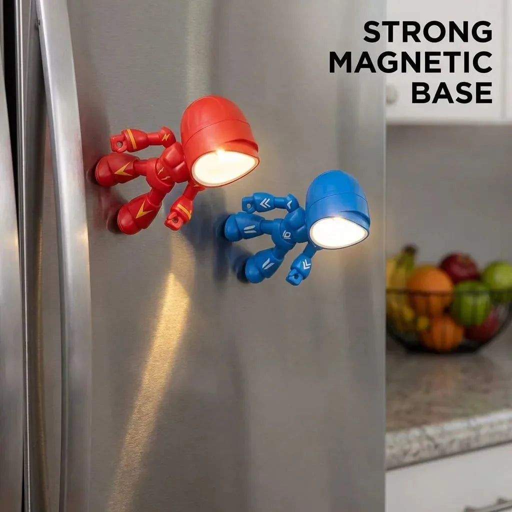 Magnetic Robot Mini Night Lights – 2 Pack – product image 2