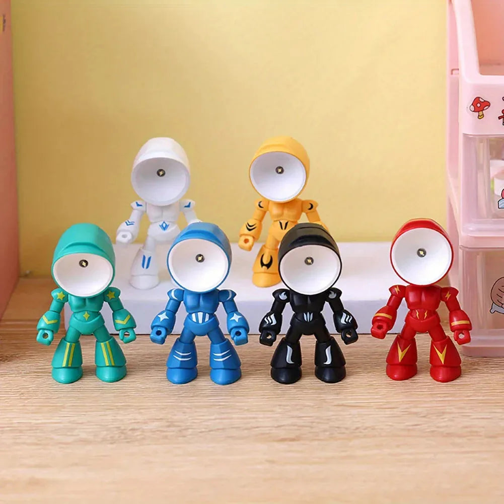 Magnetic Robot Mini Night Lights – 2 Pack