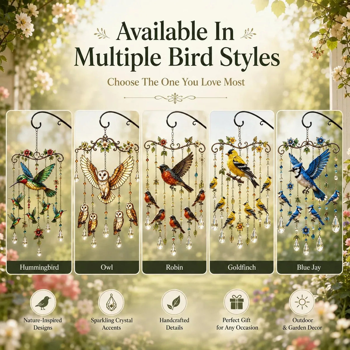 🐦🎐Graceful Hummingbird Wind Chime