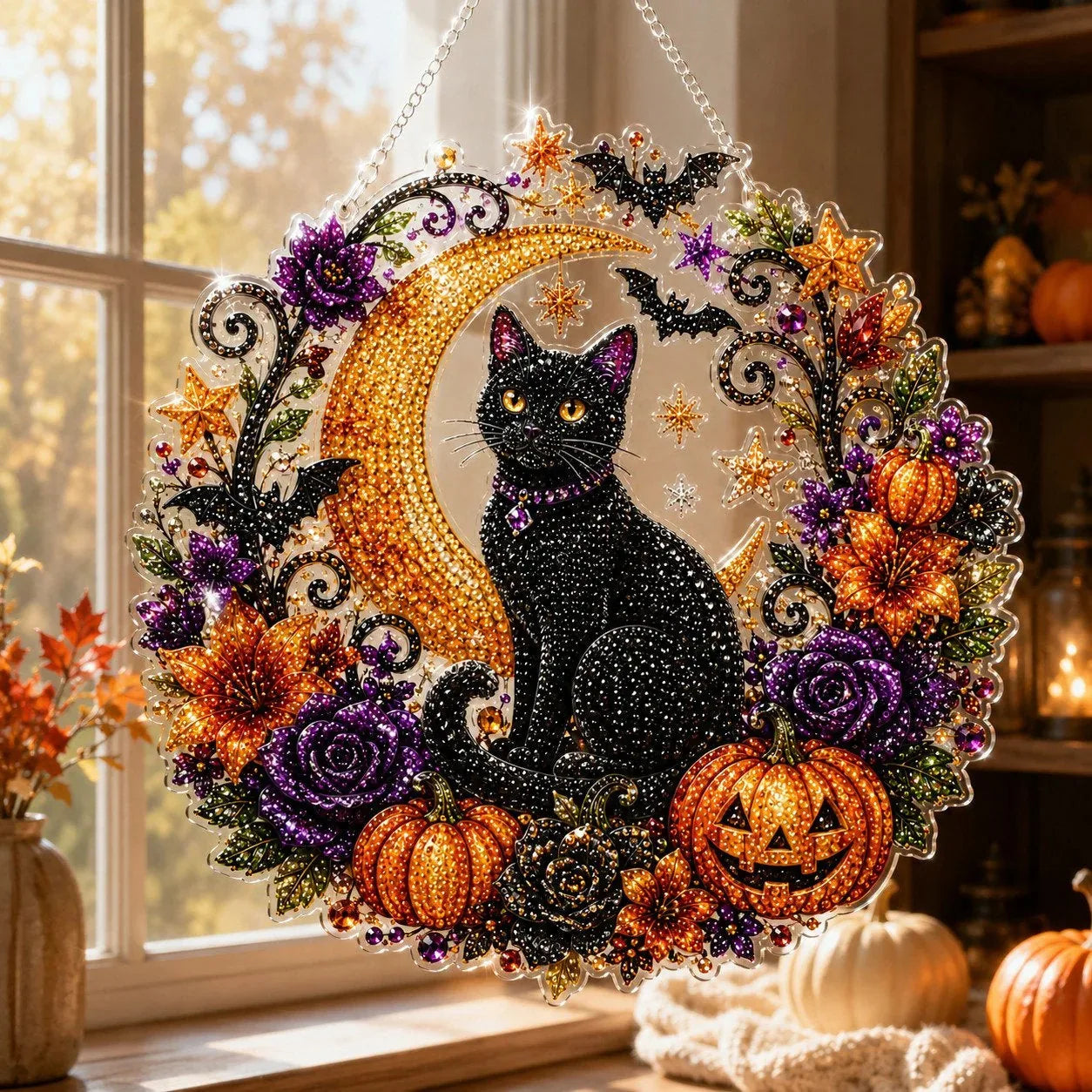 DIY Diamond Art Suncatcher Ornament Kit - image 8