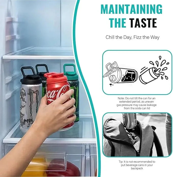 2-in-1 Soda Can Opener and Cover – 2 Pack