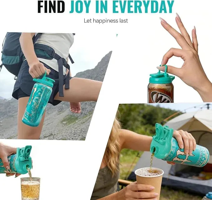 2-in-1 Soda Can Opener and Cover – 2 Pack