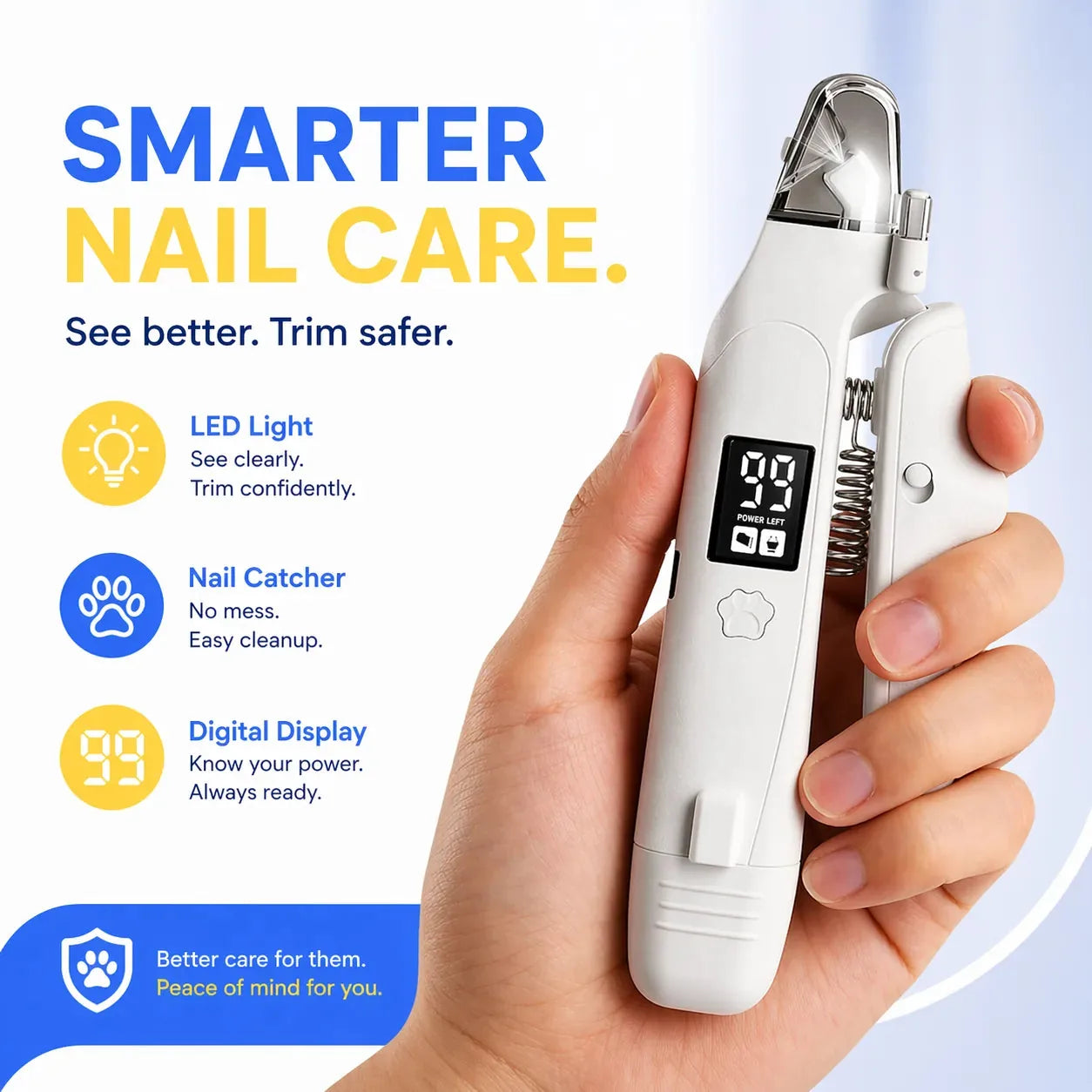 2-in-1 Smart Pet Nail Clipper & Grinder - image 3