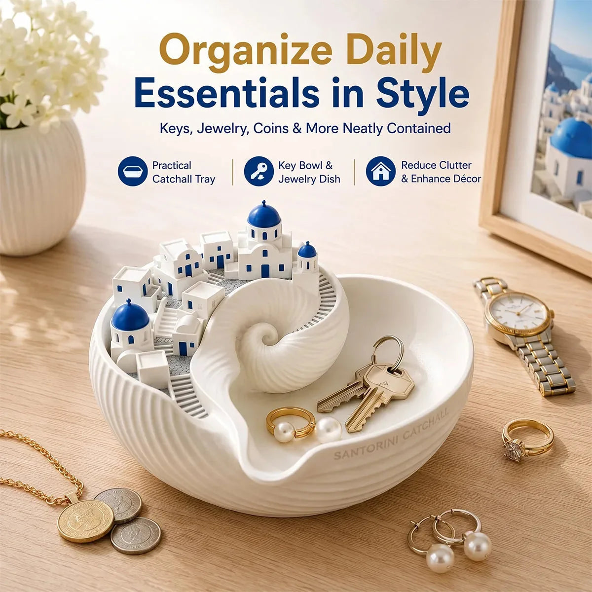 🌊Last Day 50% OFF - Santorini Catchall Bowl