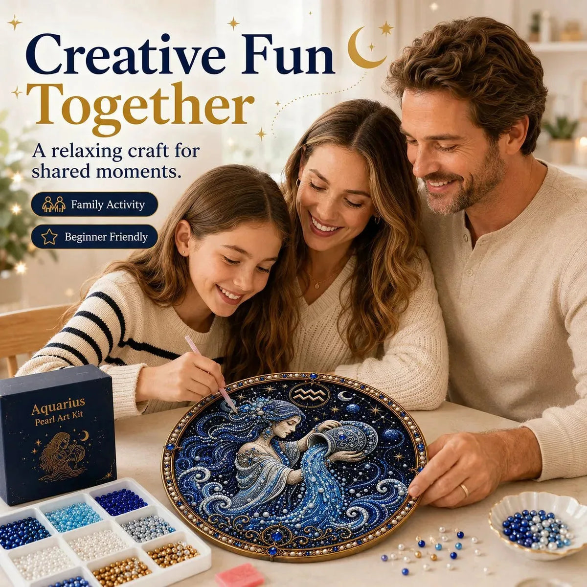 DIY Pearl Zodiac Wall Art Kit – product image 6