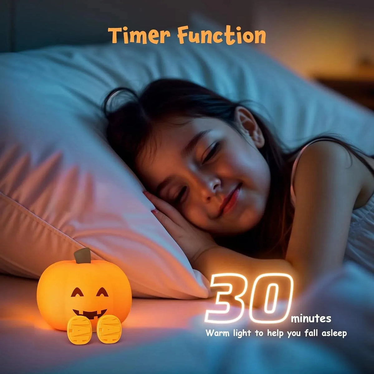 Rechargeable Silicone Pumpkin Night Light - image 4