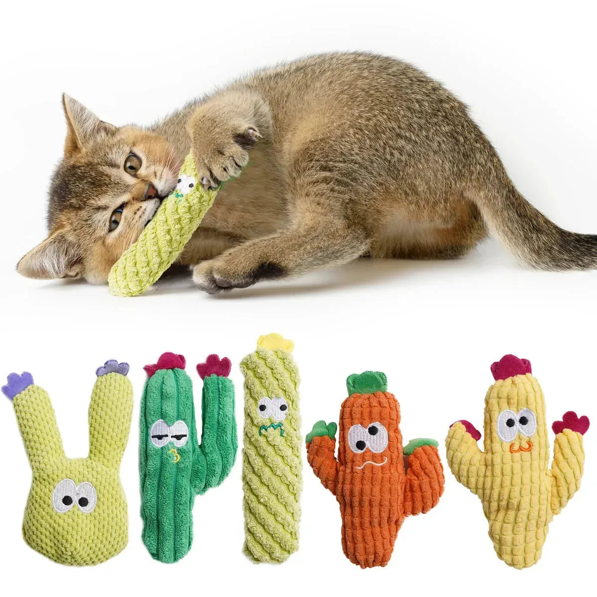 Cactus Catnip Cat Toy Collection - image 1