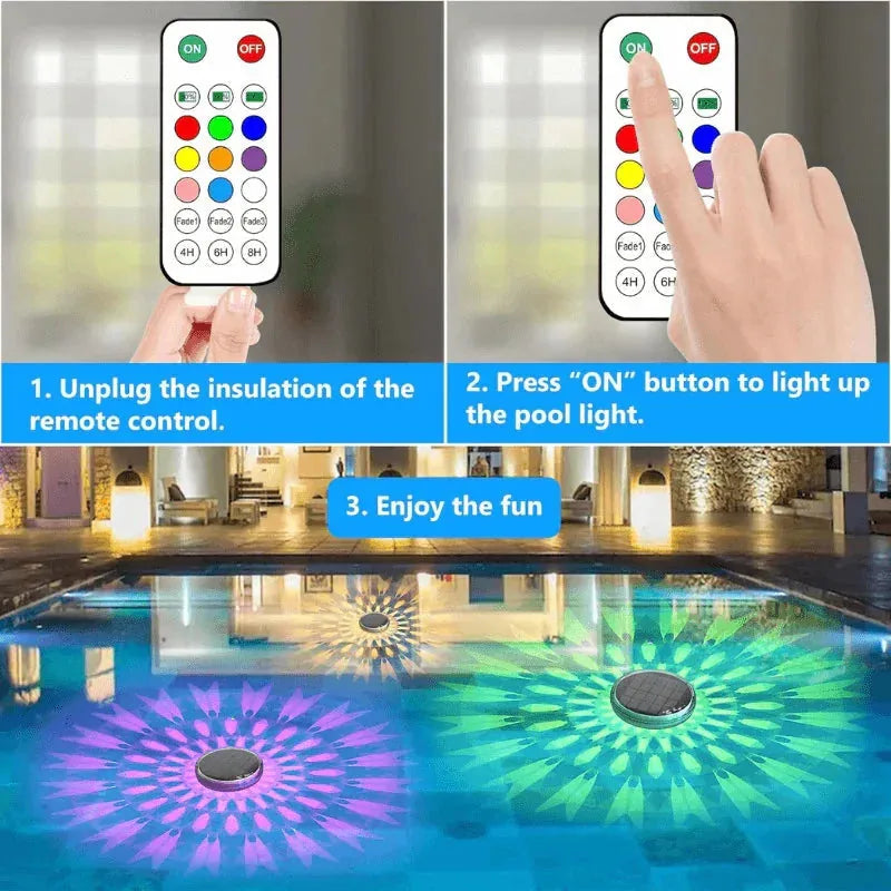 Solar Pool Floating Light