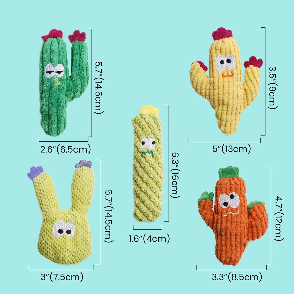 Cactus Catnip Cat Toy Collection - image 2