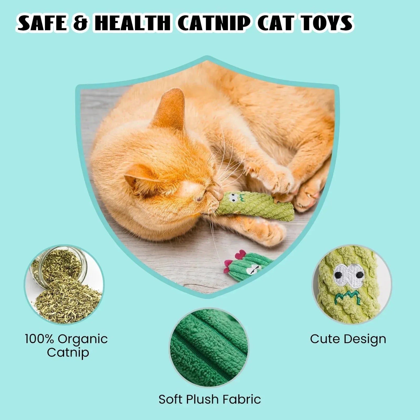 Cactus Catnip Cat Toy Collection - image 4