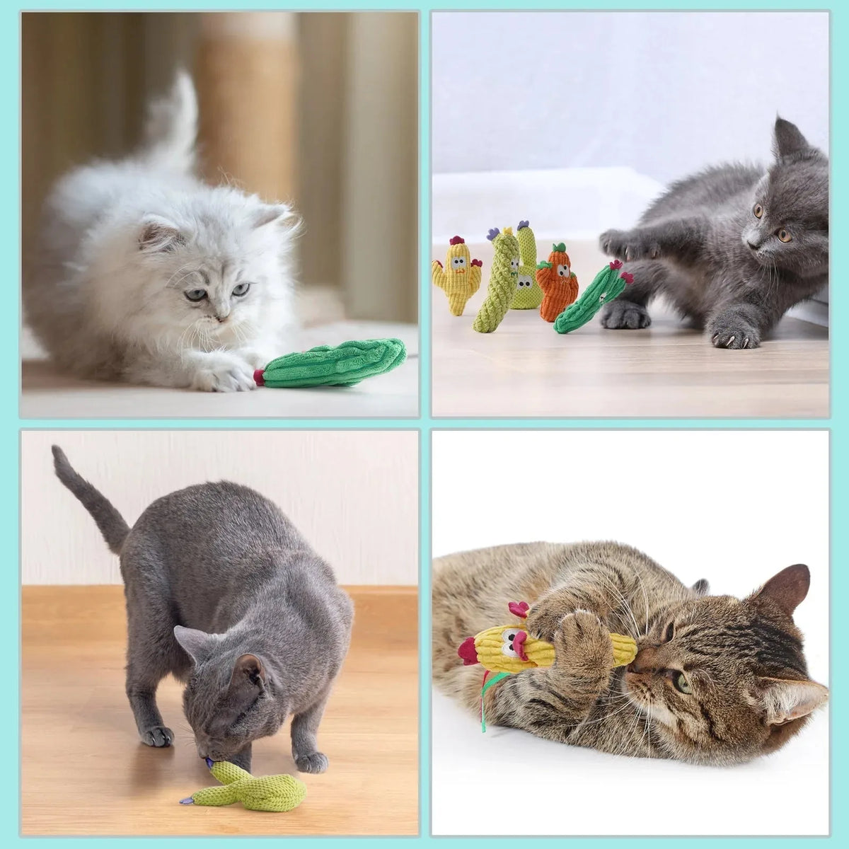 Cactus Catnip Cat Toy Collection - image 6
