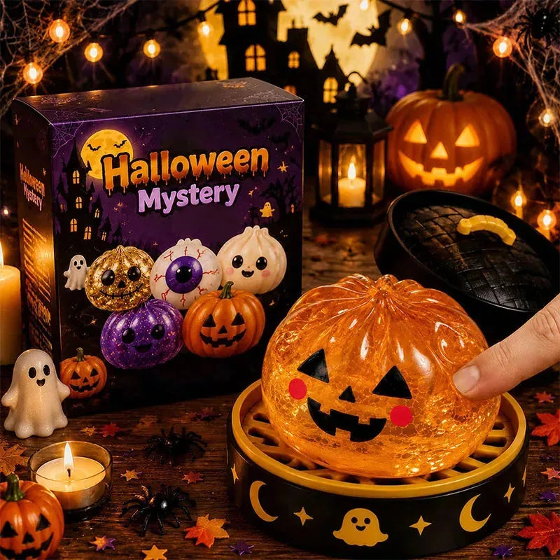 🎃 Halloween Dumpling Squeeze Squishy Toy Blind Boxes