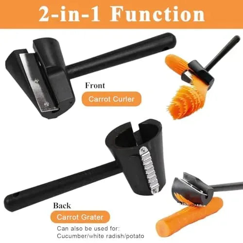 Stainless Steel Vegetable Spiral & Flower Curler – 2 Pack