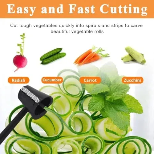 Stainless Steel Vegetable Spiral & Flower Curler – 2 Pack