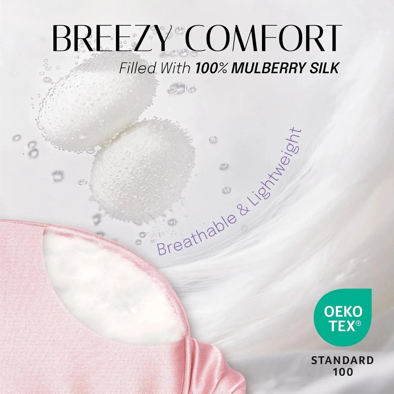 100% Mulberry Silk Eye Mask for Sleeping-2PCS