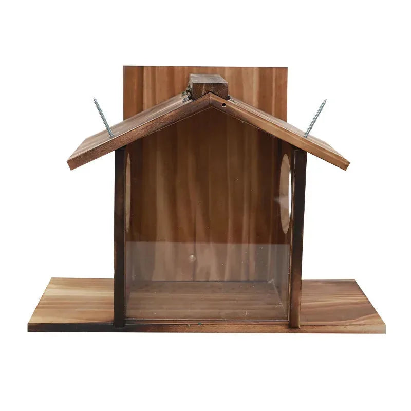 Wooden Squirrel Feeder