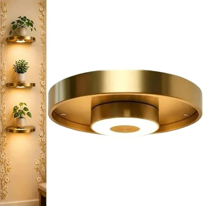 Wall-Mounted LED Floating Shelf