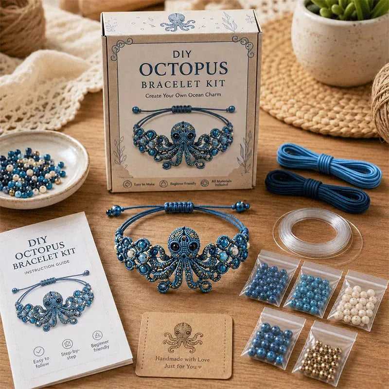 🐙 DIY Beaded Bracelet Making Kit