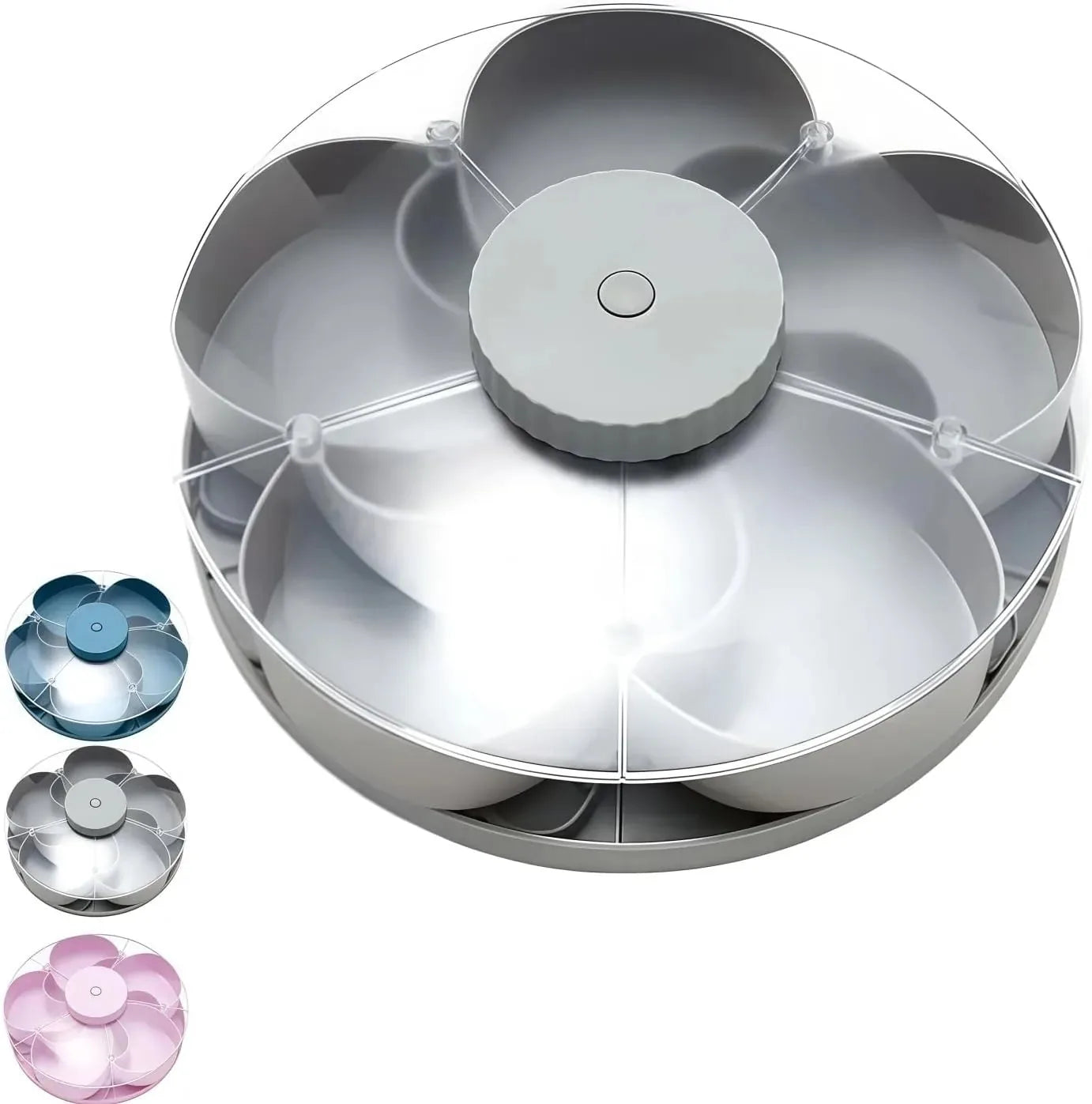 Divided Spin and Snack Serving Tray